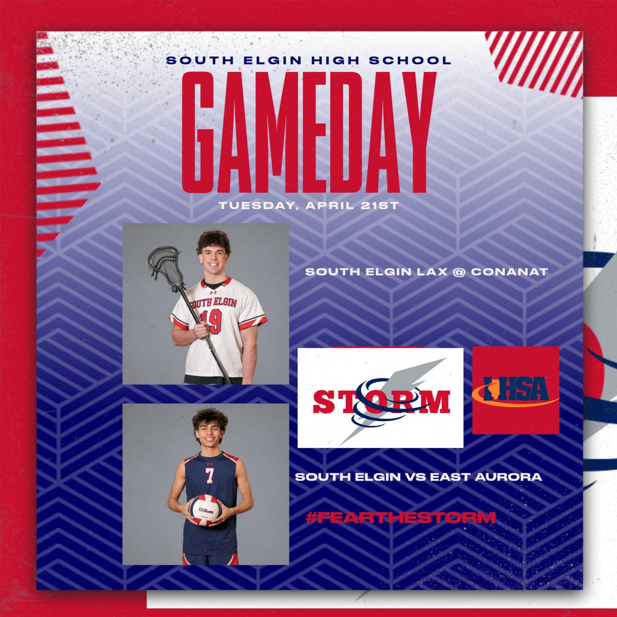 sehssports's tweet image. GOOD luck to our Boys LAX team at Conant today. Boys VB hosts East Aurora at HOME tonight!! #RollStorm