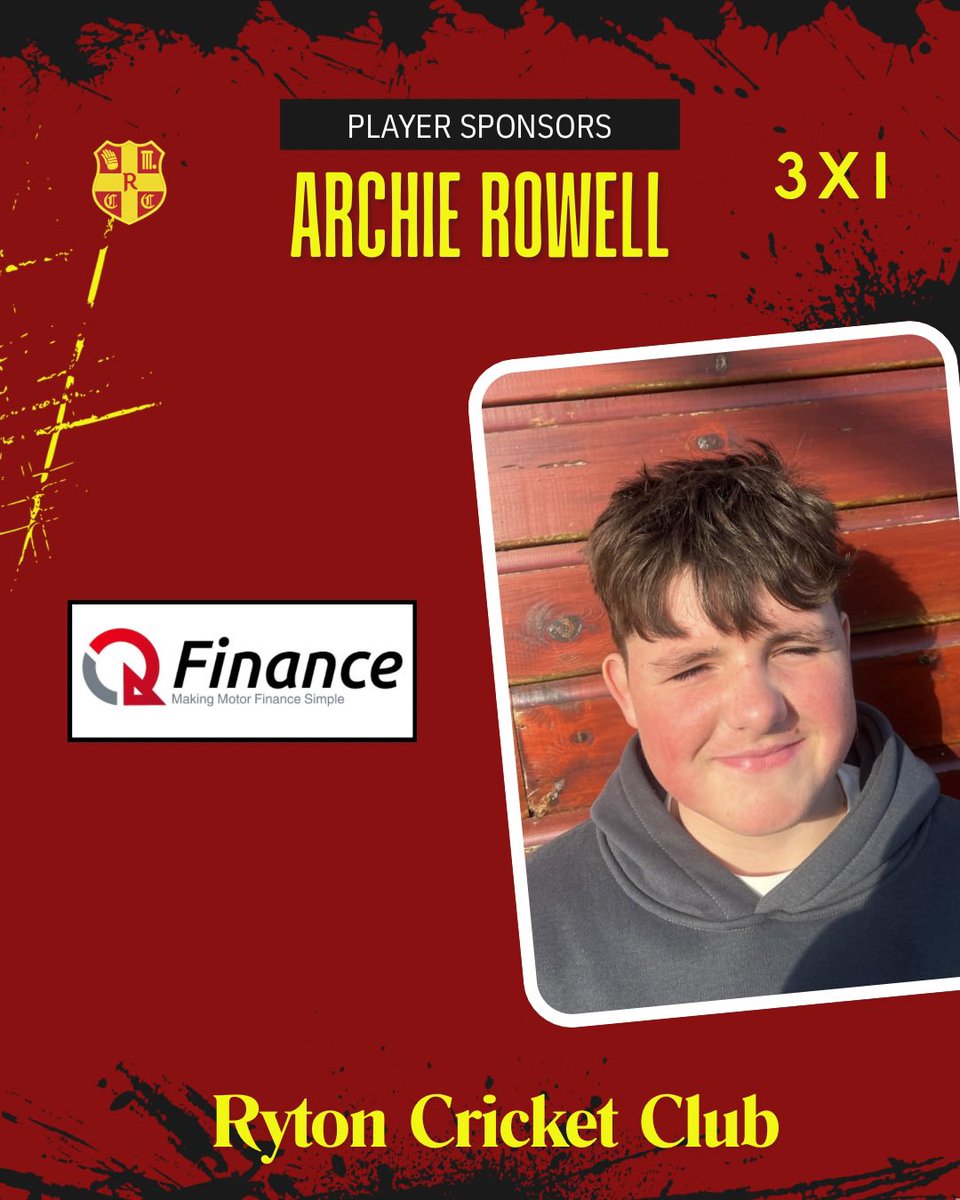 ryton_cc's tweet image. PLAYER SPONSORS 💛

Another week, another set of player sponsors! 🙌

A huge thank you to all the businesses and individuals supporting our players and club this season — your backing means so much to us 😎

#UTR #SupportLocal