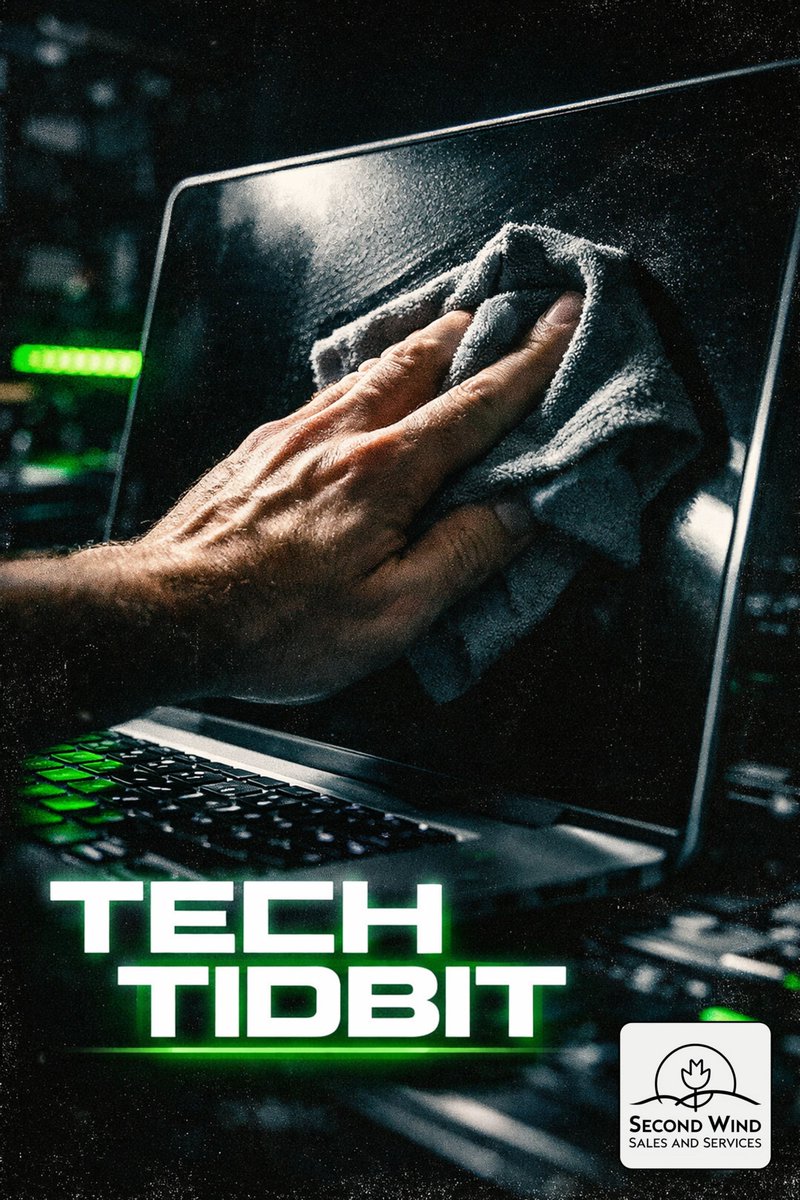 Second_Wind_S_S's tweet image. Quick tech tip: Please stop using Windex and paper towels on your laptop screens. Your anti-glare coating will thank you. Stick to a dry microfiber cloth and maybe a tiny bit of distilled water if it’s really gross. 🖥️ #TechTip #SecondWind