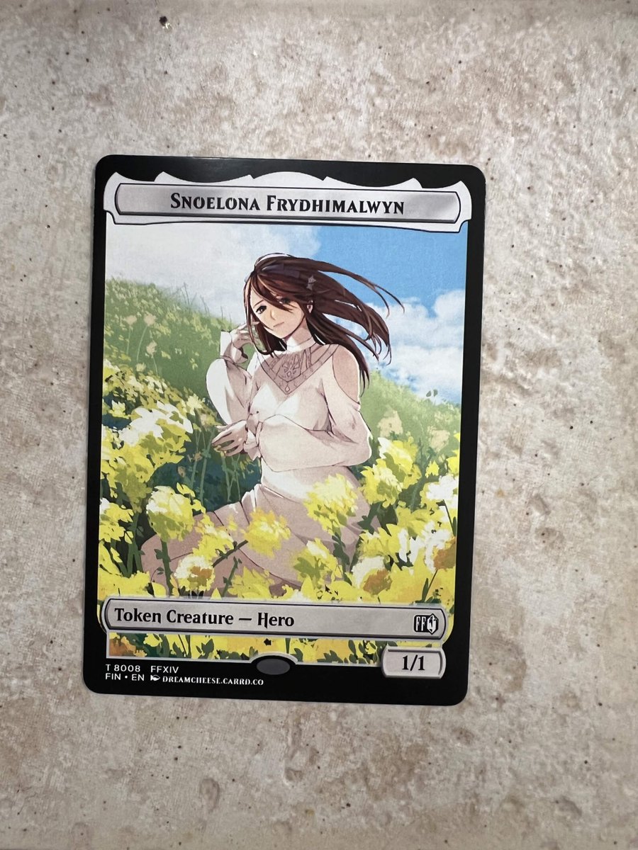 a custom MTG card commission i did for a friend finally got theirs printed for fanfest and sent me a pici love seeing that my art actually looks so good printed a custom MTG card commission i did for a friend finally got theirs printed for fanfest and sent me a pici love seeing that my art actually looks so good printed