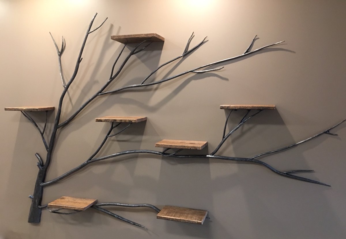YourWesternDeco's tweet photo. Custom Iron Tree Branch Wall Shelf https://t.co/MCkUJbDAxP https://t.co/RhtQWRiwM8