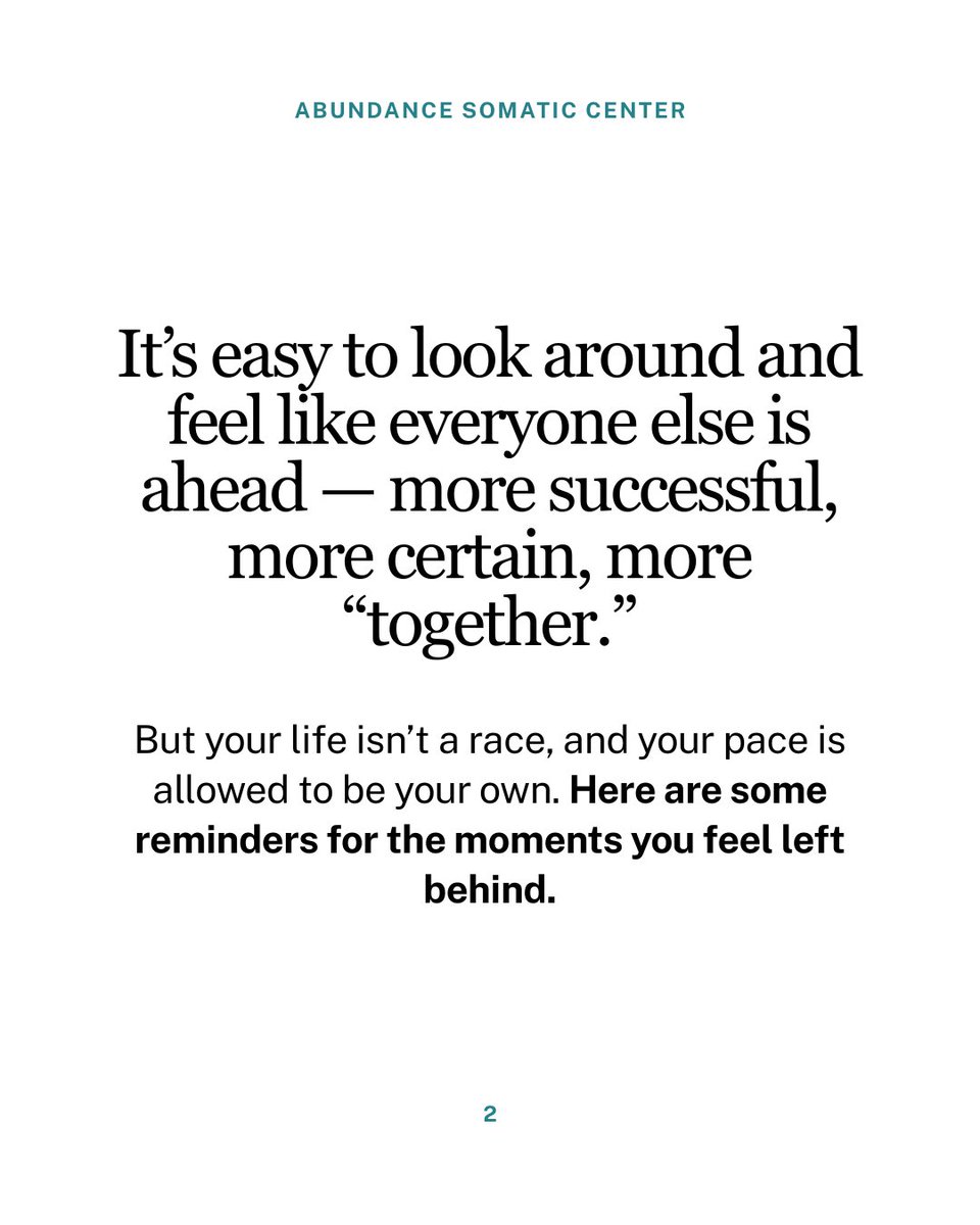 DANCESomatic's tweet photo. Stop trying to follow someone else’s checklist. Your values, your joy, and your well-being are the only metrics of success that truly matter.
You haven't missed your chance—real growth has no deadline. ⏳✨
#AbunDANCESomaticCenter #M3Method #mentalhealth #mentalhealthmatters https://t.co/UgDpyxlrQm