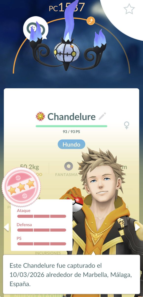 antoniomsolla's tweet image. My first post of today is dedicated to my new best buddy, hundo Chandelure 
🖤💜💯

I really like this this one, from Litwick to Lampent to end with a lovely Chandelure. 

Which is going to be the next one? Surprise… we will see. 

Wish you had a great day! 

#PokemonGo