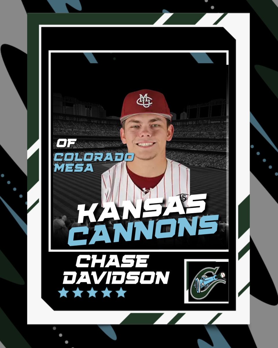 CannonsBSB's tweet image. Let’s welcome @CDavidson_4 to the team! #kansascannons #summerball ⚾️