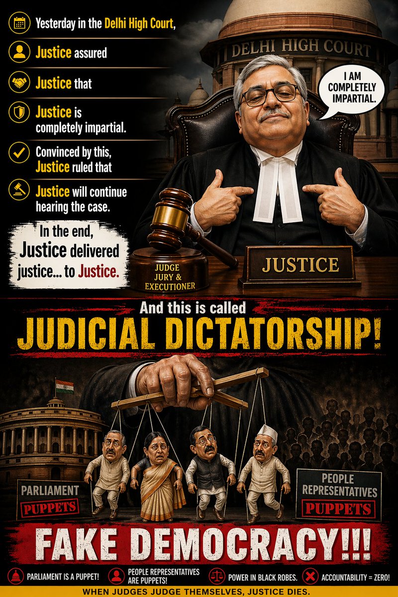 Judges saying impartial is a joke in current era. 
Logically.. The meaning changes when perspective cones into picture. Dictatorship is current ruling as judges focus on fake cards rather than actual justice