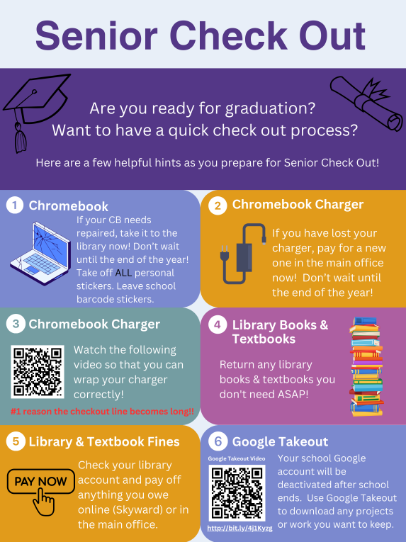 EHS_Library's tweet photo. Seniors, graduation is right around the corner! Here are a few tips to get you ready! See Ms. McDaniel in the library for assistance. @USD265_EHS https://t.co/IDK7J7XsCf