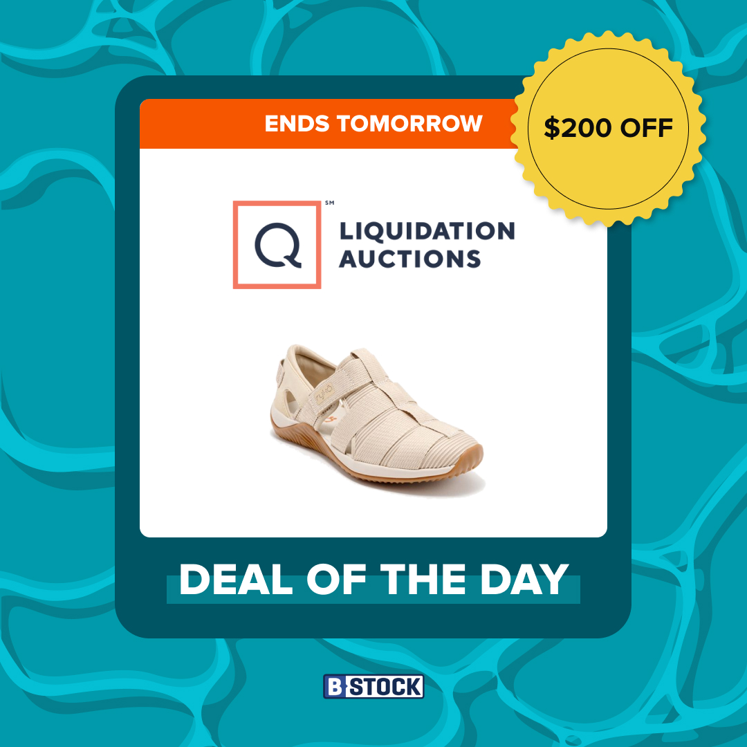 👠 $200 OFF QVC Footwear | Deal of the Day 🔥

Receive $200 off 273 pairs of Ryka, Skechers, and more — everyday footwear styles that move well in resale.

‼️ Listing closes tomorrow (4/22) at 12:30PM EST.

Don’t miss this drop — bid now 👇
bstock.com/buy/listings/d…

Check back
