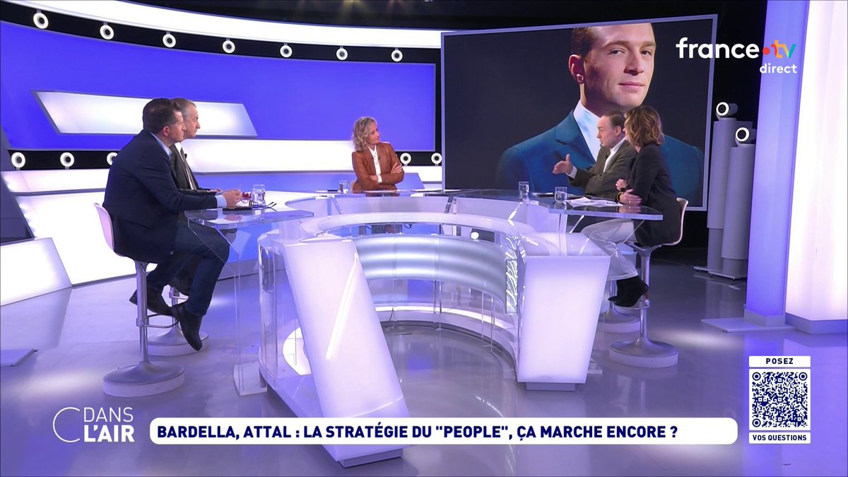 Cdanslair's tweet image. ⬛Bardella, Attal : la stratégie du "people", ça marche encore ?

Retrouvez cette émission #cdanslair présentée par @Caroline_Roux en replay sur France 5 et sur toutes les plateformes de podcast : shorturl.at/f293g         

Bonne soirée, à demain !
#Politique