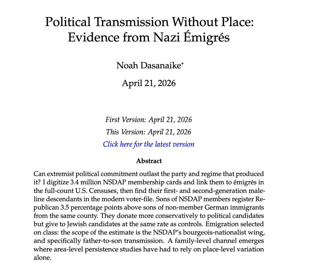 Noah Dasanaike tweet media