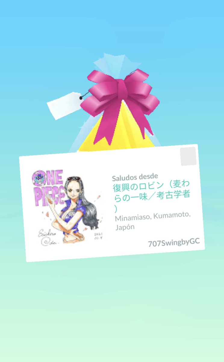 antoniomsolla's tweet image. New One Piece gifts from my dear friend!
¡SUUUUPERRRRRR!

This time Franky and Nico Robin, really love them both ✨

Arigato gozaimasu 🤞🏼

#PokemonGo #OnePiece