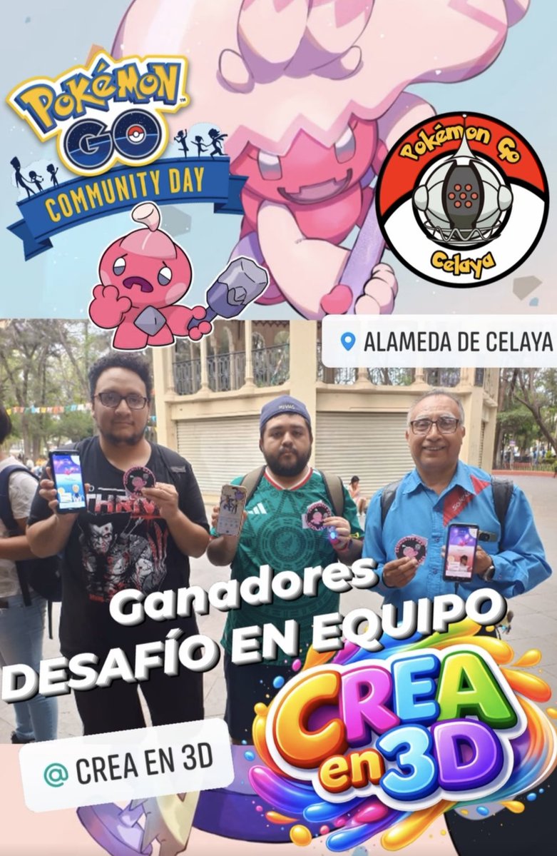 Pokemongocelaya's tweet image. Felicidades a los entrenadores que ganaron el DESAFÍO EN EQUIPO durante el Community Day de #TinkaTink y se llevaron a casa los portavasos 3D conmemorativos patrocinados por nuestros amigos de Crea en 3D  🤩
#PokemonGOCommunityDay 
#PokemonGO
#PokemonGOAppLa 
#pokemongofriends