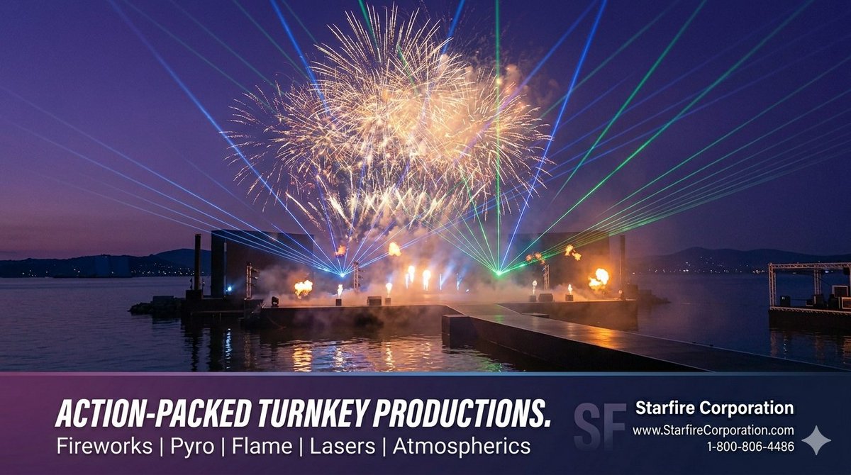 We don’t just light the sky. We command it. 🎆

Turnkey. Breathtaking. Unforgettable. 🔥🔥🔥

Book the magic:
🔗 StarfireCorporation.com
📞 1-800-806-4486

#StarfireCorporation #Pyrotechnics #SFX #LiveEvents #LightTheNight