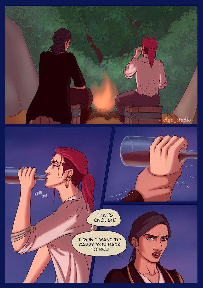 elyz_studio's tweet image. Chapter 3 part 1
Sevika's lore drop?! 👀
#caitvi #arcane #comic #mermaid