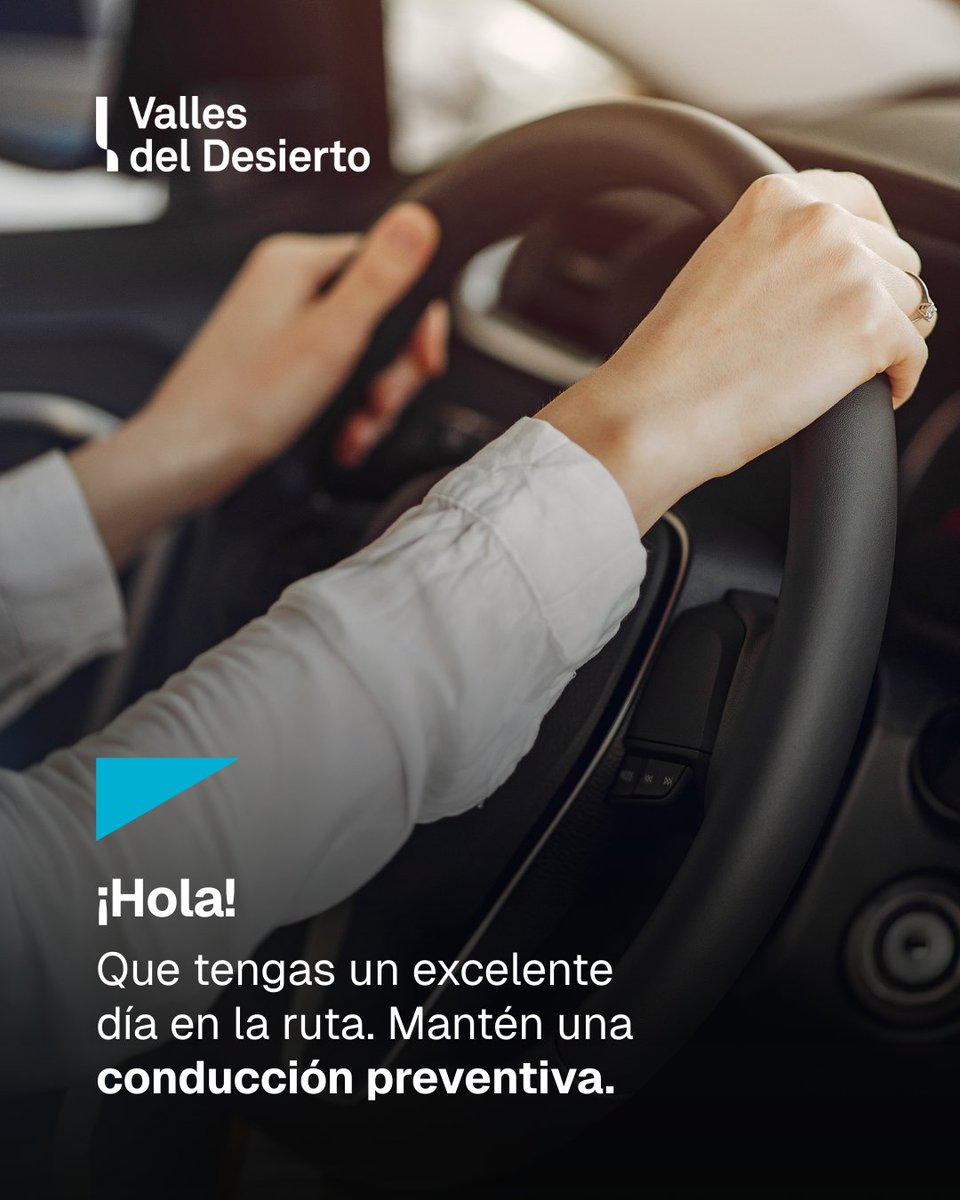 ¡Buen día! 👋 Iniciamos una nueva jornada de información en #VallesDelDesierto, #Ruta5. 🕕 A esta hora se registra tránsito habilitado en ambos sentidos. 👉 Ajusta las configuraciones de tu vehículo antes de comenzar a conducir y concéntrate en la vía. #Atacama #Vallenar #Caldera