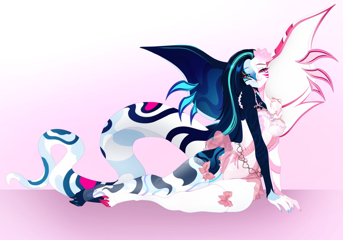 SoraNavzo's tweet photo. So pretty in pink~ 🪷 🩷
#furrysnake https://t.co/BOTJ9cqTkg