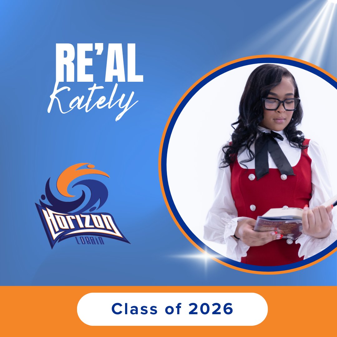 HSALorain's tweet image. 🎓✨ Senior Spotlight: Re'Al Kately

Join us in celebrating one of our outstanding seniors, Re'Al Kately! 💙🧡

🎓 Plans After Graduation:
Re'Al plans to attend college, then continue on to law school to pursue a career as a lawyer. ⚖️
#ClassOf2026 #HorizonLorain💙🧡