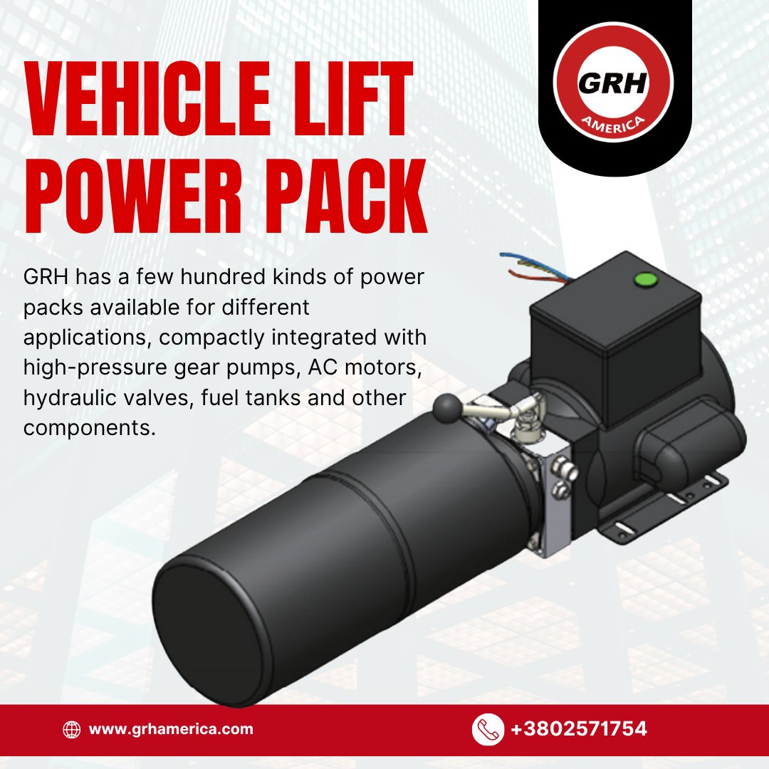 grhamerica's tweet image. Vehicle Lift Power Pack
Designed for reliable lifting performance, this power pack is ideal for vehicle lifts and heavy-duty applications. 
📞 +3802571754
🌐 grhamerica.com

#VehicleLift #PowerPack #Hydraulics #IndustrialEquipment #HeavyMachinery #HydraulicSystems