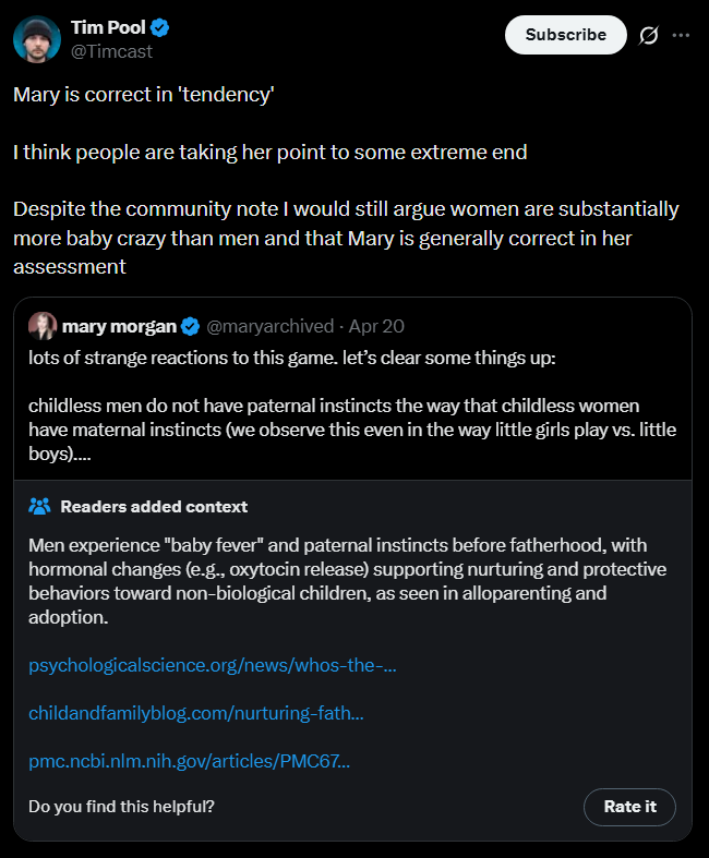 Tim Poole responds to Mary Morgan's thoughtless post by completely ...