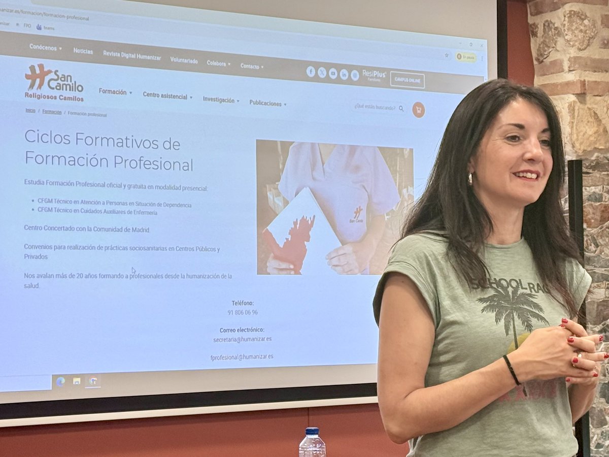 Humanizar_es's tweet image. Hoy hemos tenido la jornada de puertas abiertas para conocer la #FP San Camilo.

Si no has podido venir aquí tienes información sobre nuestros módulos: 
👩‍⚕️Auxiliar de enfermería 
👨🏻‍⚕️Atención a la Dependencia 

🔗humanizar.es/formacion/form…

#FormaciónProfesional #TresCantos
