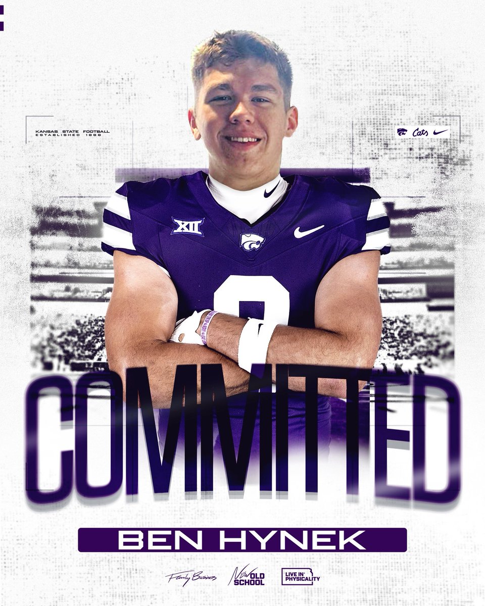 CoachMikeShafer's tweet photo. Congrats @hynek_ben! It’s been a pleasure assisting you and your family throughout the recruiting process. Appreciate your trust in me. K State is getting a Beast at the TE position. Look out Big12! @CoachMikeShafer #MikeShafersCFBProspects #WeChaseGreatness #TrustedTheProcess https://t.co/3BOlz9xOtO