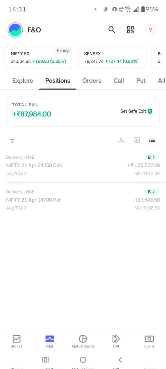 anuj6455's tweet photo. @mohak_ailani Today's intraday profits in Nifty Expiry https://t.co/5jGjSnxB18