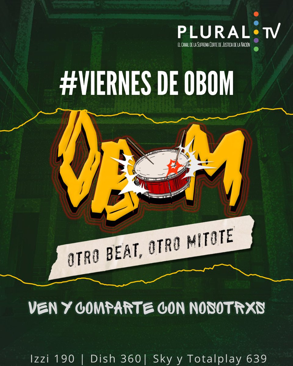 PluralTV_MX's tweet photo. 🎶 Descubre #OBOM en #PluralTV 🎶

Un espacio donde la música de México es la protagonista.

Tradición, nuevas voces y sonidos que se representan, se encuentran en #OBOM

📺 Sintonízalo por #PluralTV 
📍 Asiste a las grabaciones los #ViernesdeOBOM 

🔗  https://t.co/5hHbv0pB3q https://t.co/5aqmeEh4L5