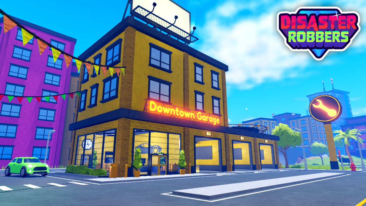 Need to customize your vehicle? 🚗
The Downtown Garage has got you covered! 🔧

#Roblox | #RobloxDev | #DisasterRobbers |
<a href="/DisasterRobbers/">Disaster Robbers🌋</a>