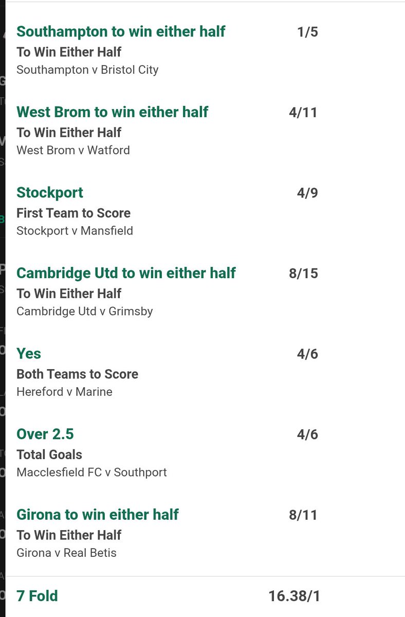 AIbettinggen's tweet image. 🔥 7-FOLD AI generated football ACCA  🔥

#BettingTips #FootballTips #Acca #Accumulator #SoccerBets #SportsBetting #BTTS #Over25 #Football