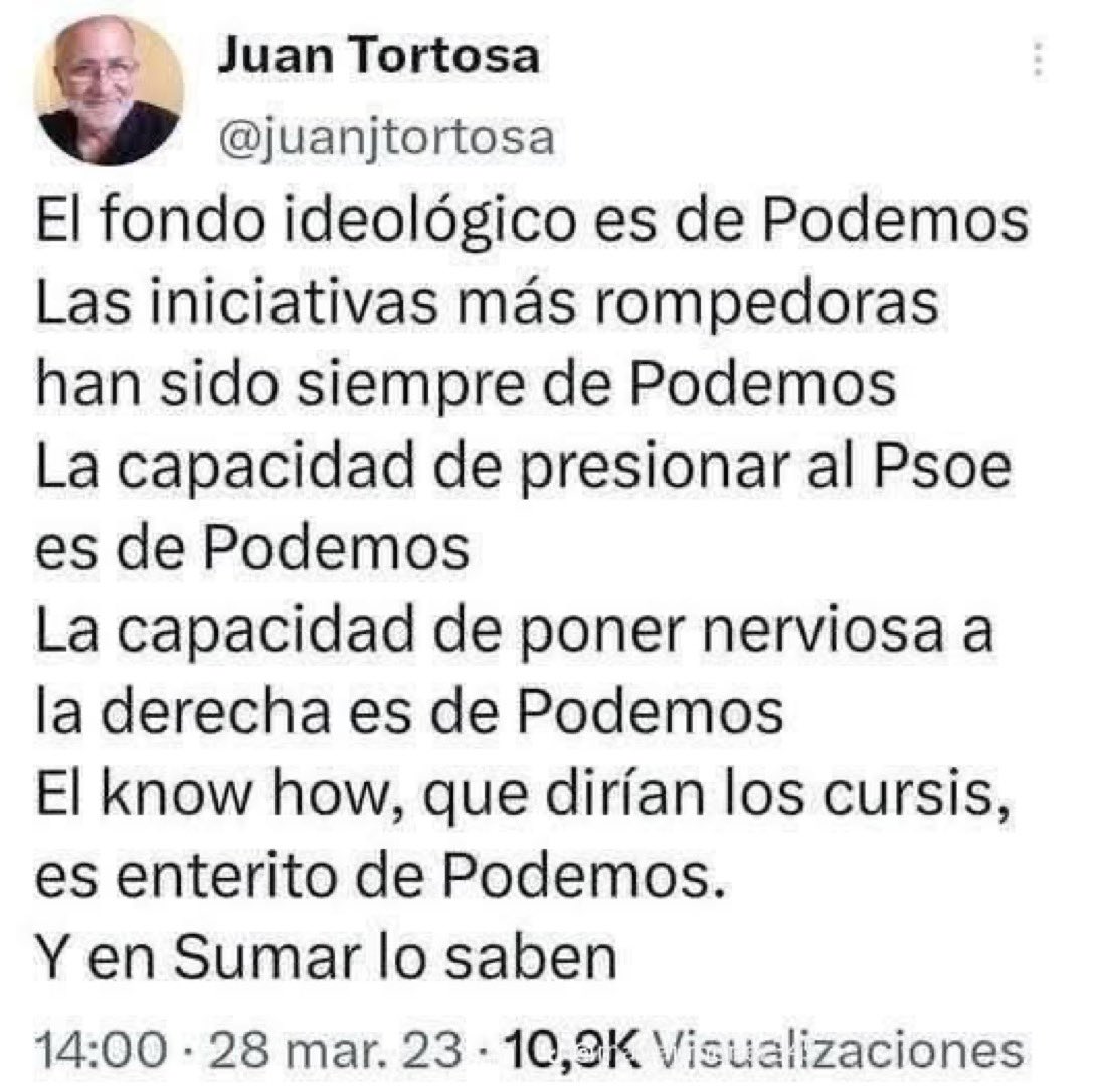 delilop57's tweet photo. @AlexLoren19 @maewest_ Y x q la militancia no la manda para su casa?
No entiendo como se puede mantener  alguien que lo que hace es compadrear con quienes quieren acabar con PODEMOS para ocupar su espacio
Estas cosas son las q la gente fuera de esa comunidad no entiende,x q esto perjudica y mucho a Ps https://t.co/3mcFw8x6GJ