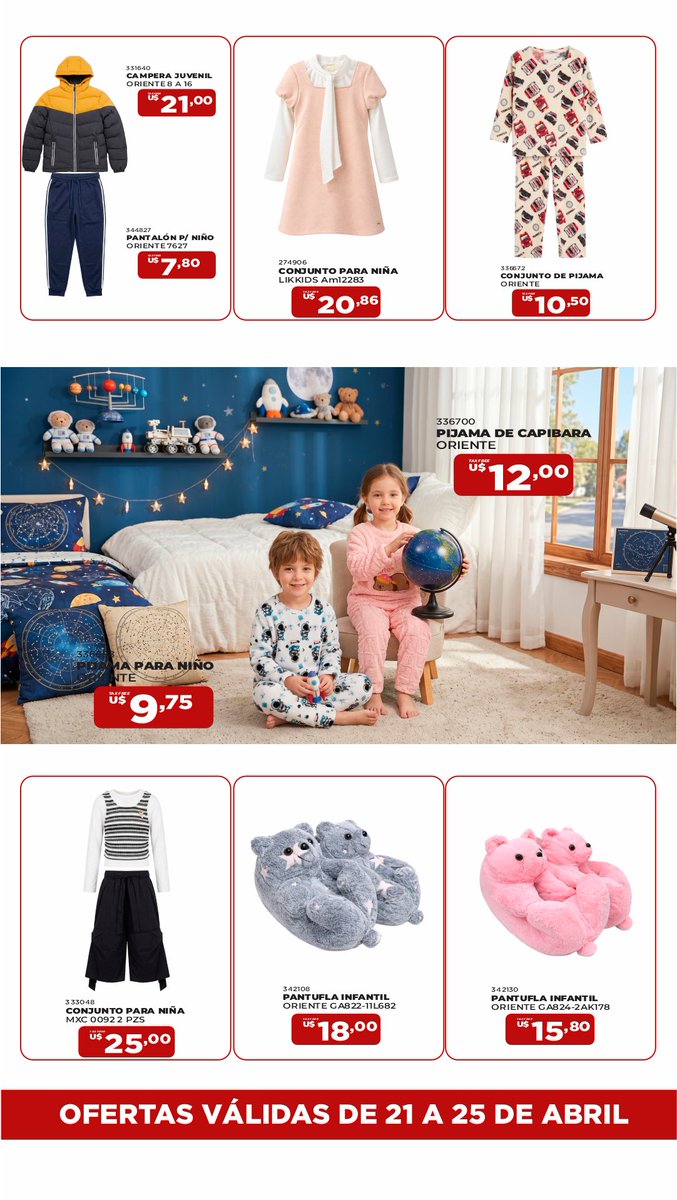 Descubrí precios increíbles en nuestra sección infantil, con prendas llenas de comodidad, ternura y estilo para los más pequeños.

Ropita, accesorios y mucho más con descuentos especiales que no te podés perder 🤍

Vení a Planet Outlet y aprovechá estas super ofertas💫