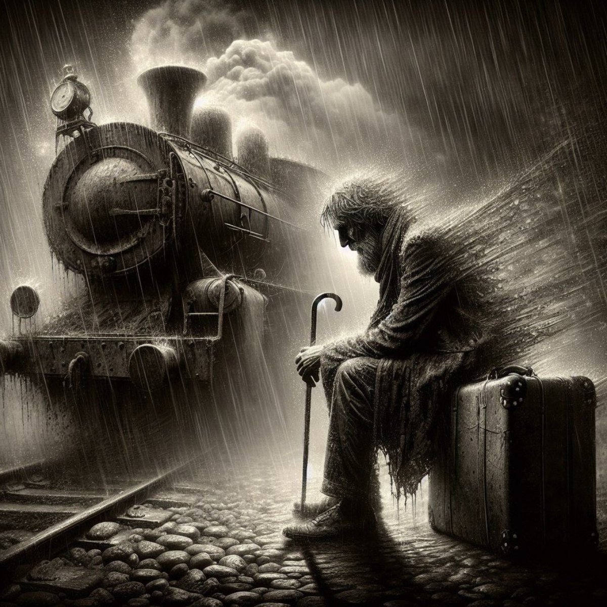 Naji_alt's tweet image. He waited in the rain…
not for the train—
but for a life that never arrived. 🌧️🕰️

#Life #Reflection #Waiting #Time #Poetry #Moments #Thoughts #Deep