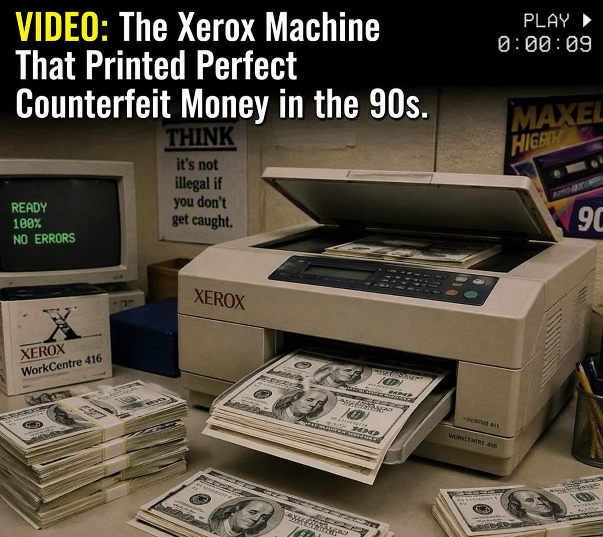 tonernews's tweet image. VIDEO: The Xerox Machine That Printed Perfect Counterfeit Money in the 90s.
tonernews.com/forums/topic/v…
#print #printer #toner #tonercartridge #InkCartridge #Printing #Ink #printercartridges #copiertoner