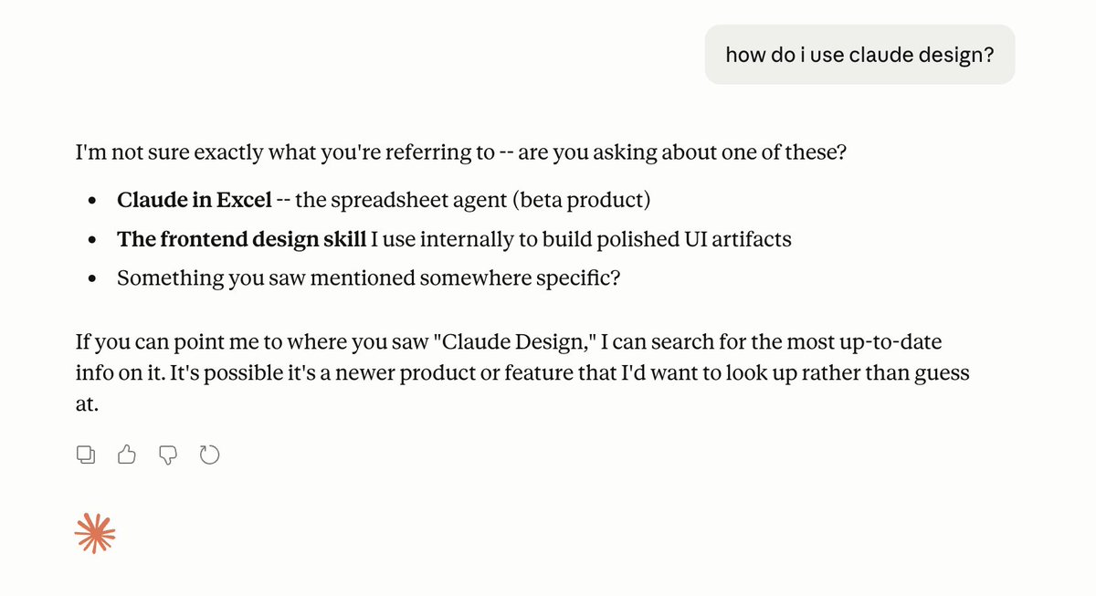 So, I asked <a href="/claudeai/">Claude</a> how to use the new Claude Design.... #grok