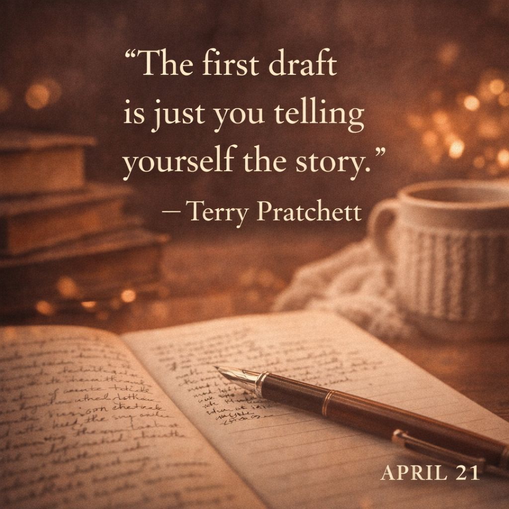 _EmberFlint's tweet image. 💬 “The first draft is just you telling yourself the story.” — Terry Pratchett

No pressure. No perfection. Just you and the story, figuring each other out.

🖋 Writers: are you a fast drafter or a slow and steady builder?

#justwrite #writers #authorlife
