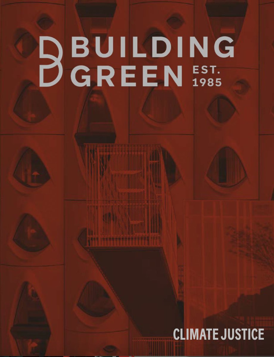 bglive's tweet photo. The newest issue of BuildingGreen is out today, for premium subscribers. The  theme is climate justice, considered through the lens of architecture,  engineering and construction.

View the issue at https://t.co/njn4dQanbF

#buildinggreen #climatejustice #affordablehousing https://t.co/2AoQDDPHI2