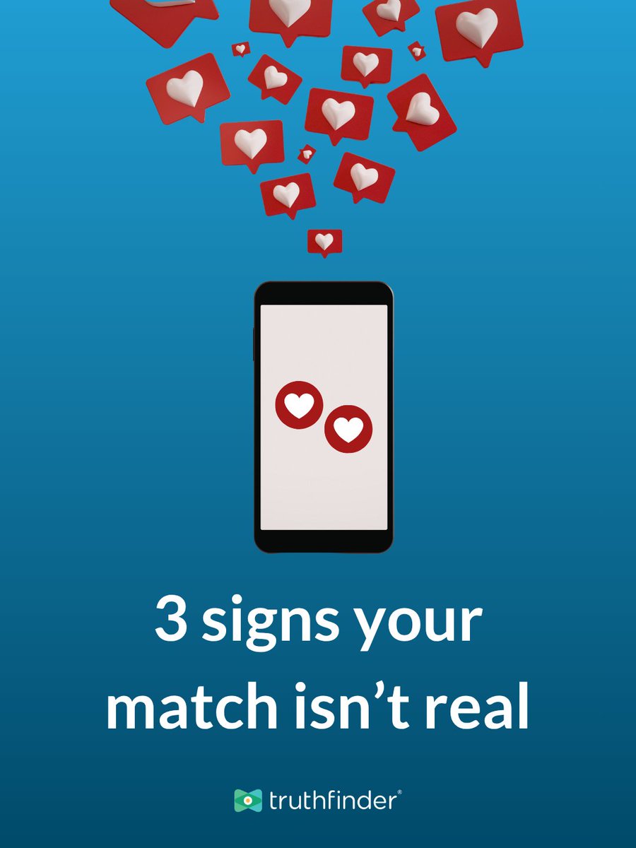 TruthFinder's tweet photo. Talking to someone new? Not everyone online is who they say they are.

If you notice:
👉Their story keeps changing
👉They won’t video call
👉You can’t find them anywhere
Take a step back. A quick search can tell you a lot.

Search before you trust. Get started at https://t.co/KP1EnsVFff.

#truthfinder #onlinedating #redflags #catfish #scamawareness #onlinesafety #backgroundcheck #publicrecords