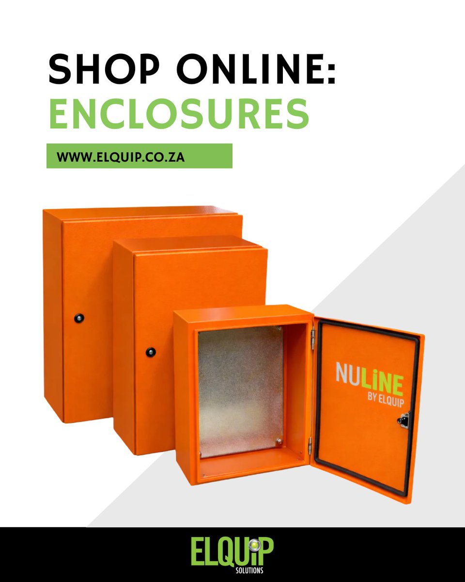 Looking for reliable, cost-effective enclosure solutions? 

Elquip Solutions supplies Nuline enclosures to give you the best balance of performance and value.

👉 Shop online: shop.elquip.co.za/collections/en… 

#ElquipSolutions #Enclosures #Nuline #OnlineStore