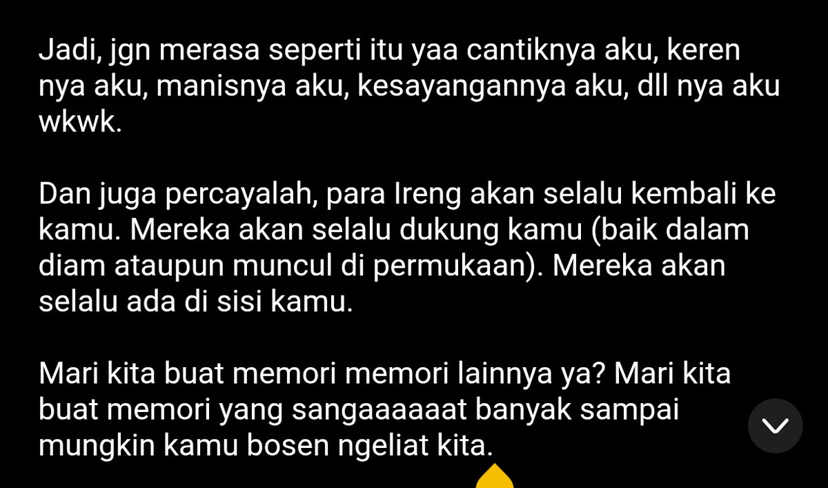 Sayangnya aku alias <a href="/tana_jkt48v/">Tana Nona</a> 
Ada sedikit tambahan surat dari aku untuk kamu

Kali ini khusus untuk kamu, gk aku mix sm yg lain. Semoga suka dan bisa bikin kamu semangat lagi yaa.

Semangat terus mba bro dan sekali lagi Happy Birthday cantik 🫶🏻

#21ntikArunika
#TanaMini