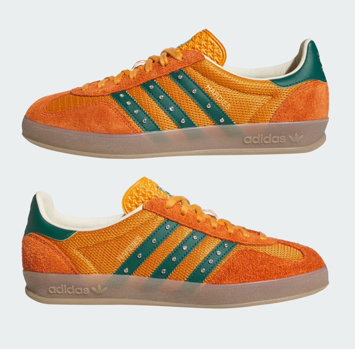 Ad: Few sizes available Hardies x adidas Gazelle Indoor 'Rustic Orange/ Collegiate Green' => https://t.co/iuxSeMVQki