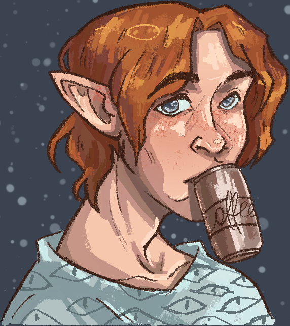 NucaWinter's tweet image. mehh, maybe it's gonna do something, dunno
portrait of my fav changeling OC btw 🐝💛

#worldofdarkness #wod #changelingthedreaming #ctd #ttrpgOC #ttrpgart