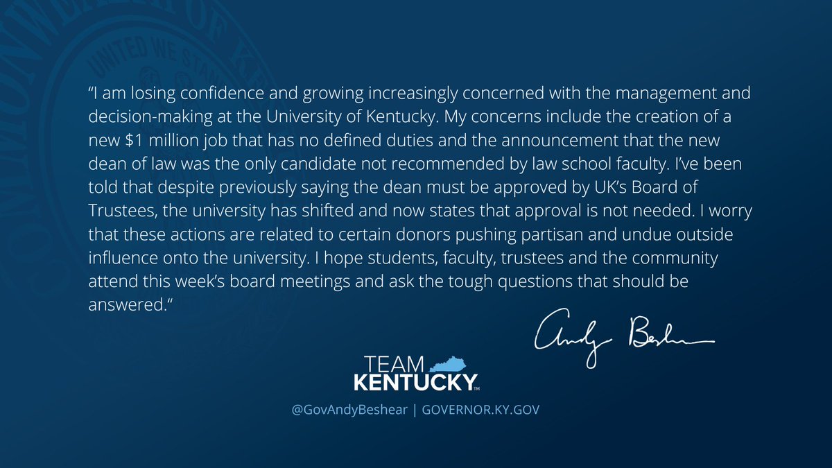 Governor Andy Beshear tweet media