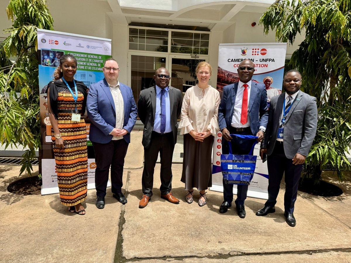 UNFPACameroon's tweet image. #Partnership:UNV DEC @ChamberlainSDGs meets @narodar, UNFPA Deputy Rep. ai to discuss impact of UNVs in promoting UNFPA’s mandate in #SRHR #GBV &amp;amp; #Youth. 

In 2025,UNFPA deployed close to 30 UNVs to run #GBV prevention campaigns &amp;amp; offer midwifery services in #humanitarian setting