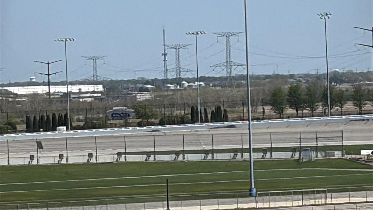 The lap before Kyle Larson attempted to run the high side and hit the wall off of turn two. Lot just happened in a short amount of time!