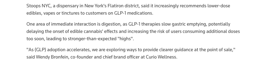_reillywilliam's tweet photo. GLP-1s slow gastric emptying → edibles hit later
People think it’s not working → take more → get way higher than expected

https://t.co/hEz2PbyJ8H https://t.co/PqcabHytsM
