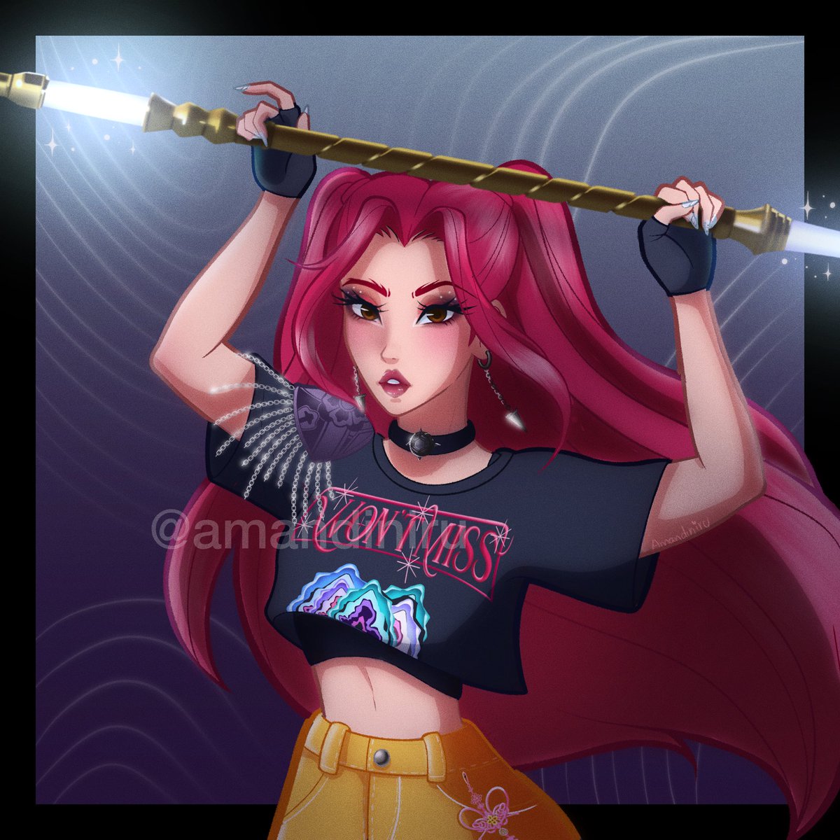 amandiniru's tweet image. #kpop #Kpopdemonhunters #huntrix #mira #zoey #rumi