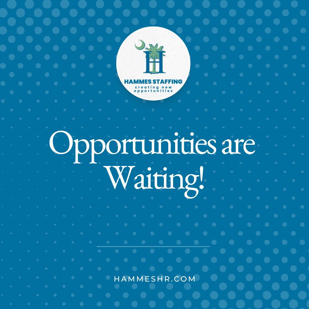 hammes_staffing's tweet image. Opportunities are out there. The right one is closer than you think.

We’re hiring across multiple industries with roles opening every week. Check them out:  ziprecruiter.com/co/Hammes-Staf…

#NowHiring #CharlestonJobs #CareerOpportunity #HammesStaffing