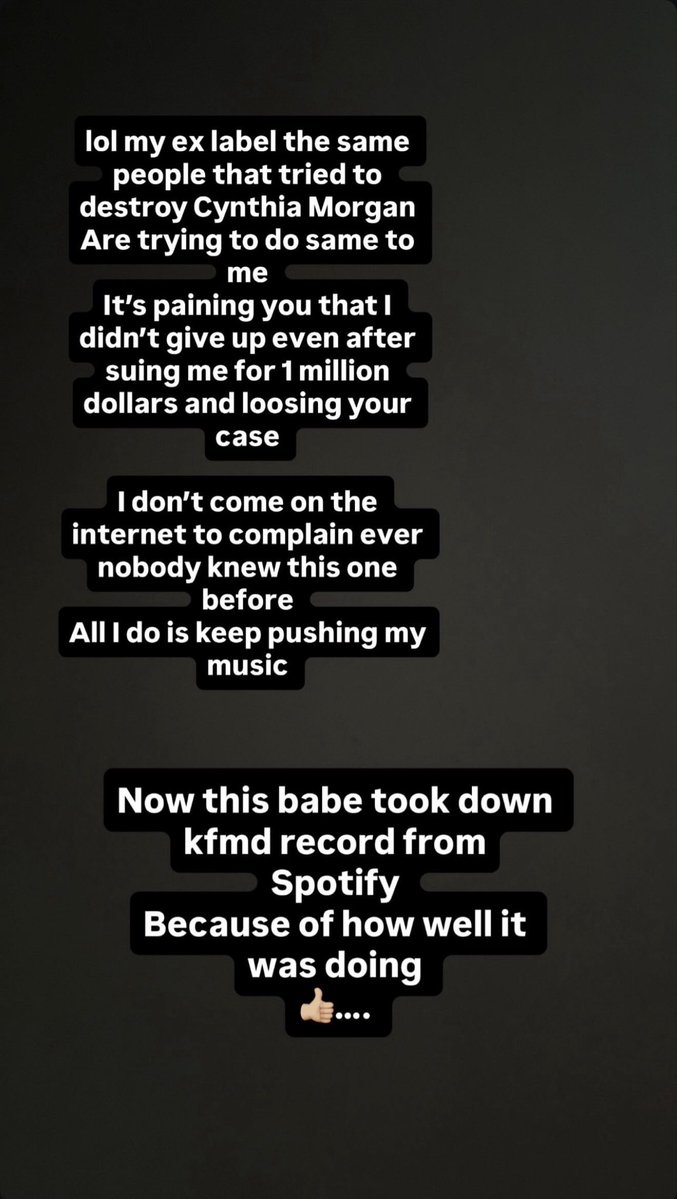 alamlezy's tweet image. Qing Madi on IG:

“My ex-label, the same people that tried to destroy Cynthia Morgan, are trying to do the same to me.” 👀

#QingMadi #Afrobeats #Trending