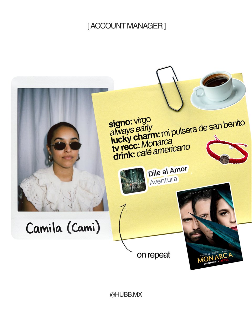 Hubbmkt's tweet photo. Hubbers picks: Meet Camilia (Cami) Account manager de Hubb👁️ https://t.co/TVijj2DmvZ
