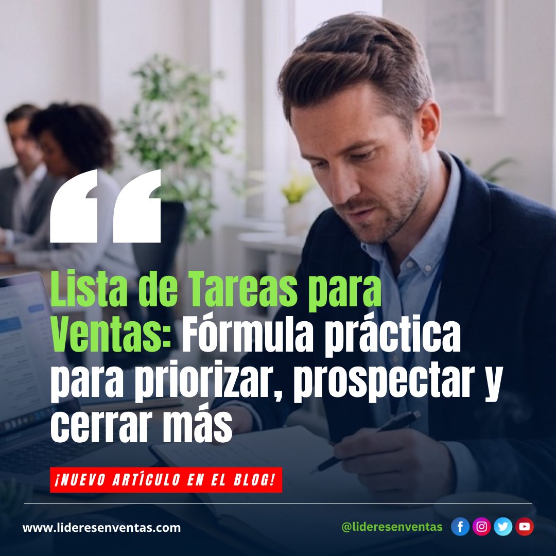Estar ocupado no es vender. 👀

Es fácil llenar el día de tareas…
y aun así no cerrar nada.

La diferencia está en qué priorizas.

Porque no todas las actividades en ventas valen lo mismo.

Algunas generan ingresos.
Otras solo ocupan tiempo.

👉 Lee esto: linkedin.com/pulse/lista-de…