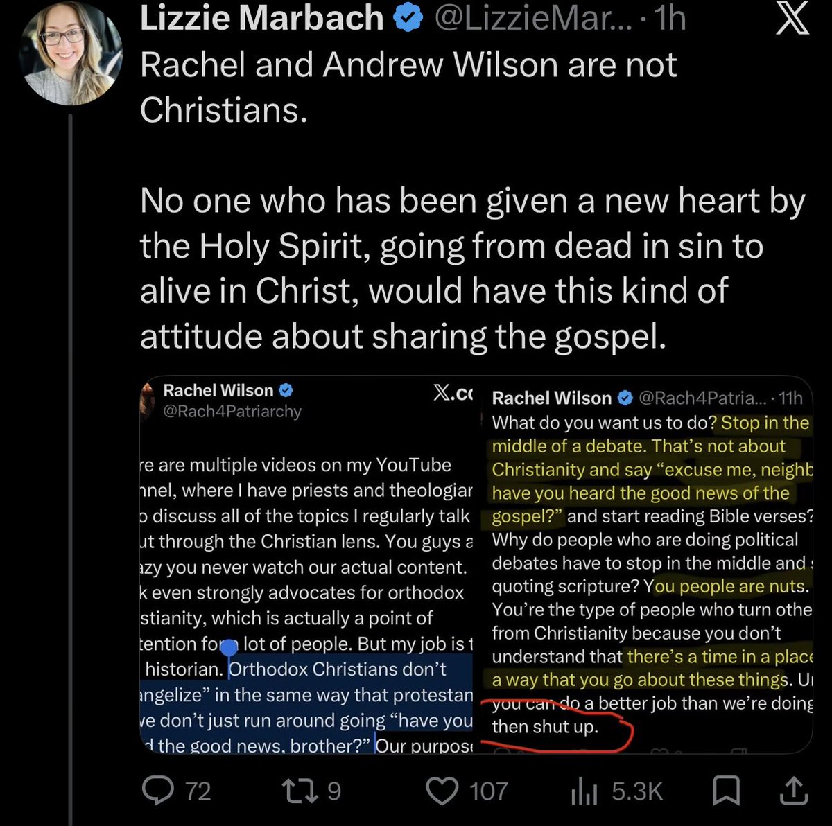 Protestantism is the one system where people hand themselves authority, then use it to sit in God’s chair and declare who does and does not have the Holy Spirit.

It is the only system where the individual becomes pope, bishop, and judge all at once. The natural end of